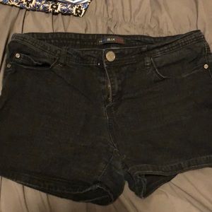 Black hipster Jean shorts
